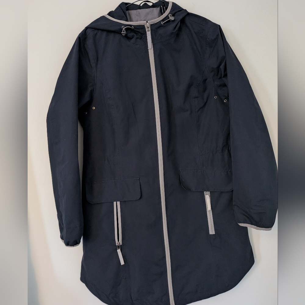 Nuage Women's Navy Raincoat Coat